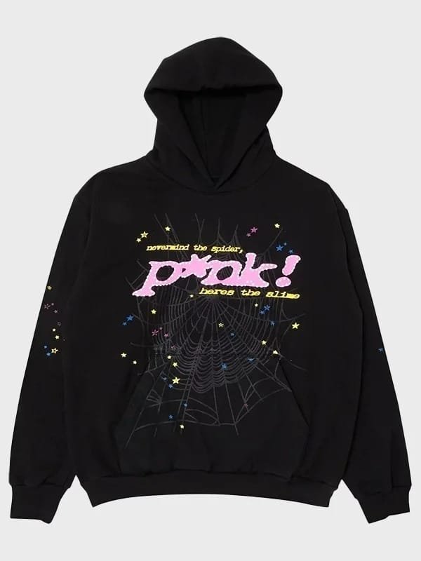 Black Sp5der Pullover Hoodie