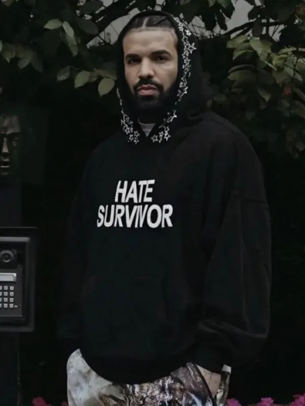 Drake Hate Survivor Black Pullover Hoodie