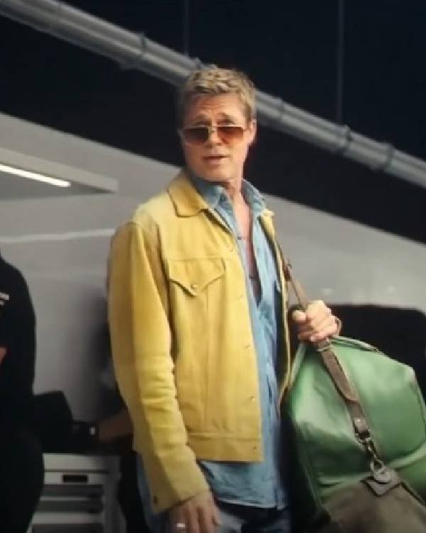 Brad Pitt F1 The Movie 2025 Suede Leather Jacket