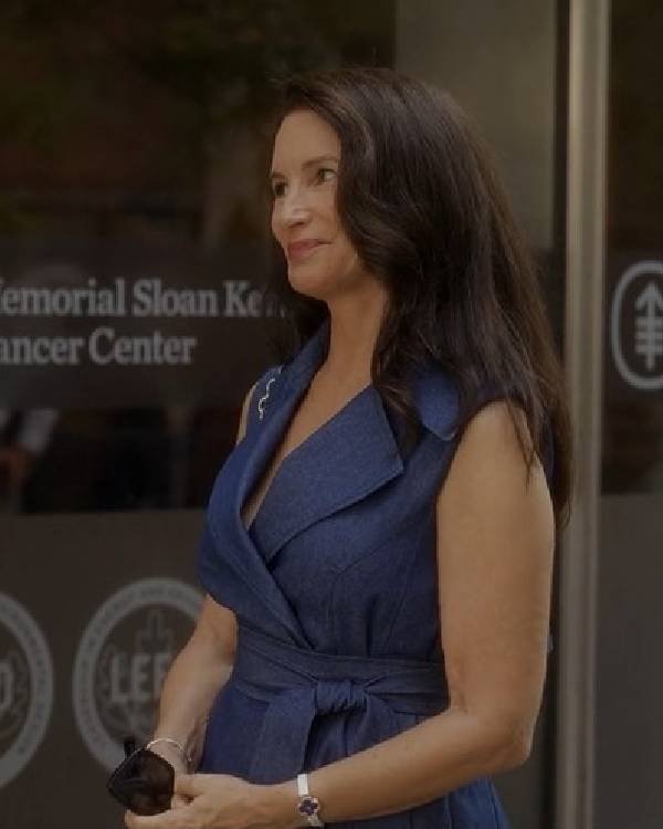 Charlotte York And Just Like That Sleeveless Denim Dress