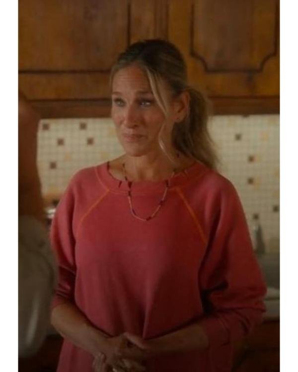 Carrie Bradshaw And Just Like That S03 Pink Sweatshirt