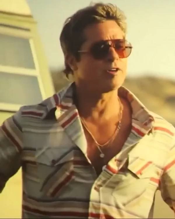Brad Pitt F1 The Movie Stripe Shirt