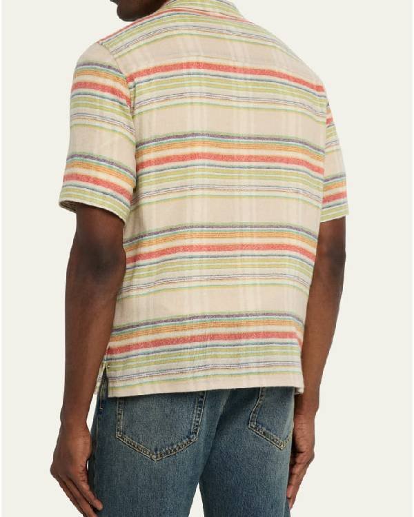 Brad Pitt F1 The Movie Stripe Shirt