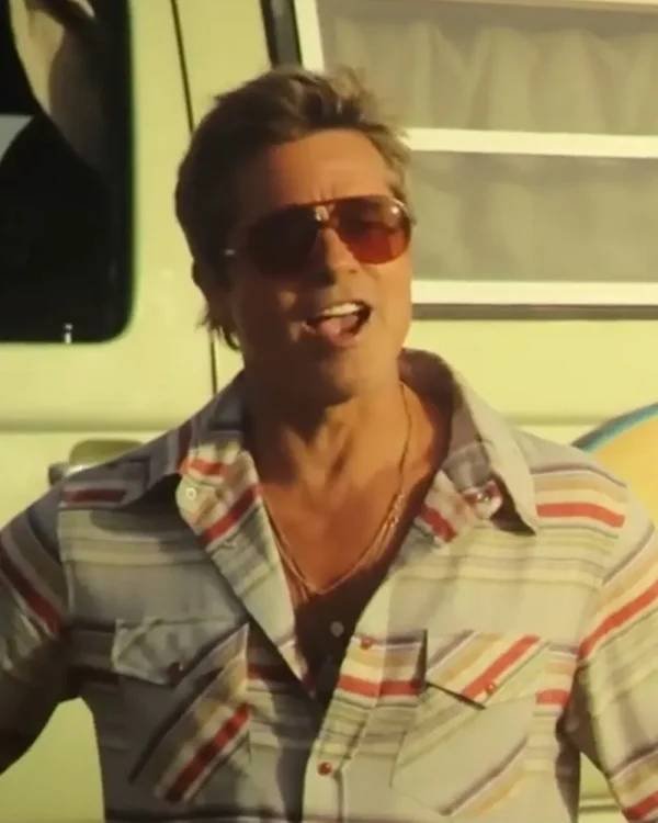 Brad Pitt F1 The Movie Stripe Shirt