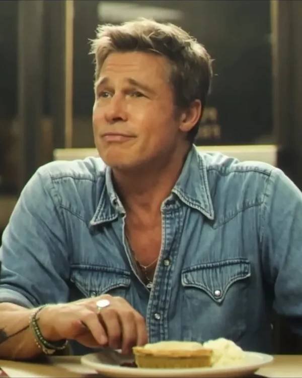 Brad Pitt F1 The Movie Western Denim Shirt