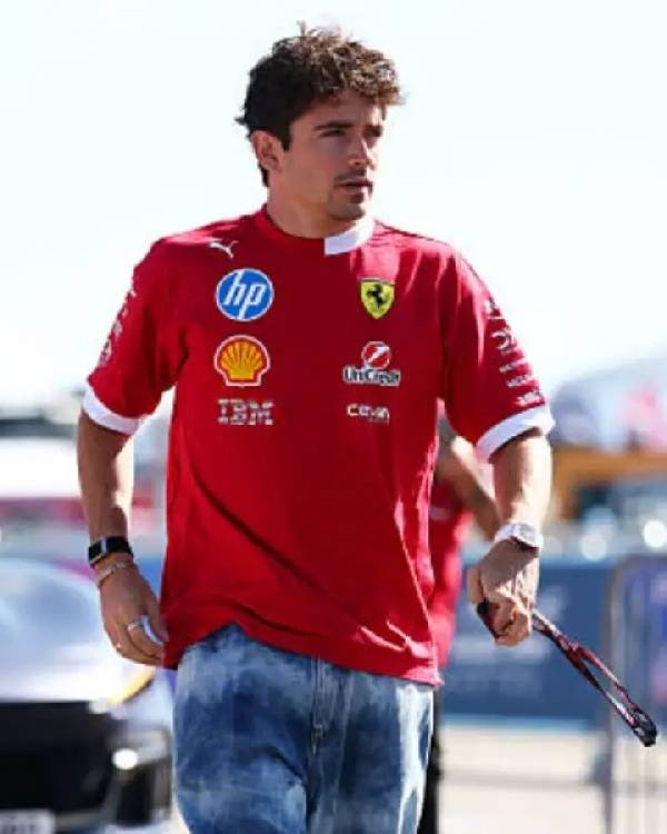 Charles Leclerc British F1 Grand Prix Scuderia Ferrari T-shirt