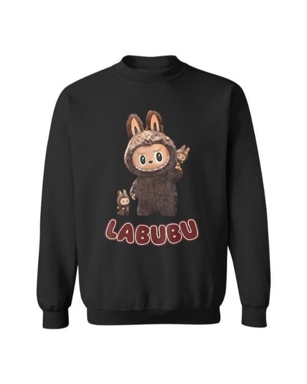 Labubu Monster Black Sweatshirt