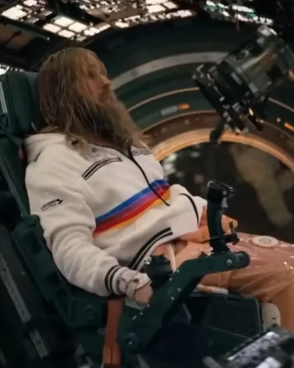 Ryan Gosling Project Hail Mary Rainbow Stripe Zipper Hoodie