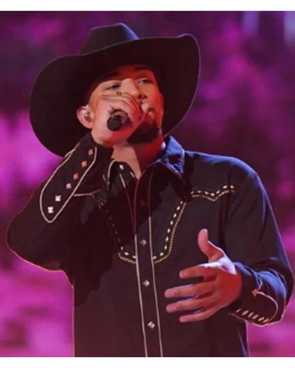 Jaelen Johnston The Voice S27 Black Western Shirt