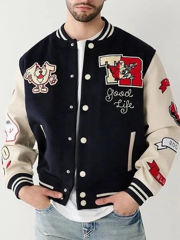 True Letterman Religion Varsity Jacket