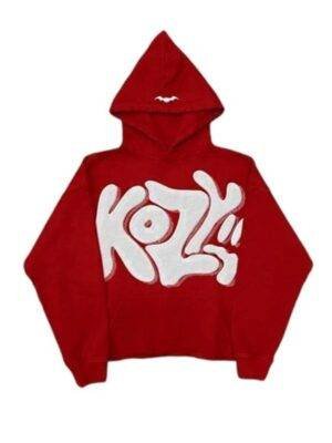 BLUBUKLKUN Kozy Y2K Red Hoodie