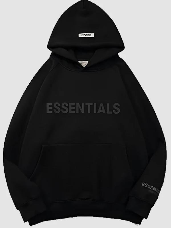 Essentials Pullover Hoodie Black