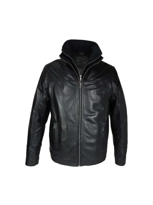 Men’s Black Classic Leather Jacket