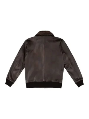 Men G-1 Flight Iconic Brown Leather Bomber Jacket