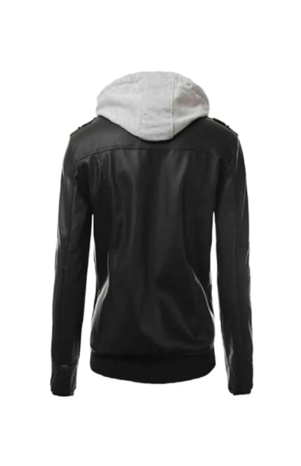 Mens Black Leather Motorcycle Jacket