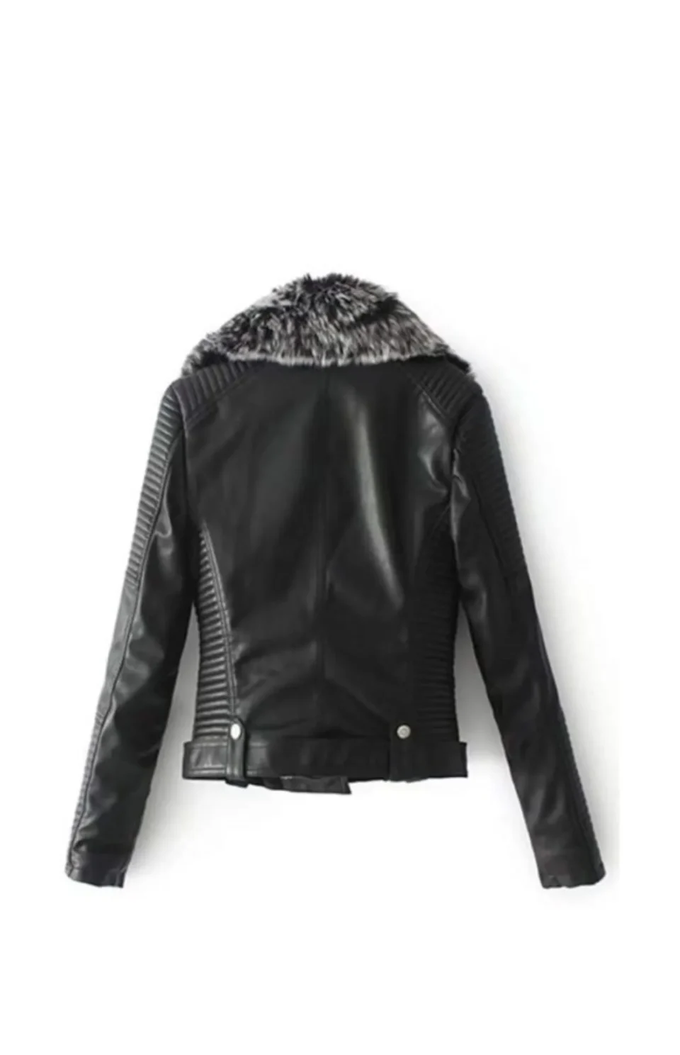 Women’s Shearling Quilted Motorcycle Jacket