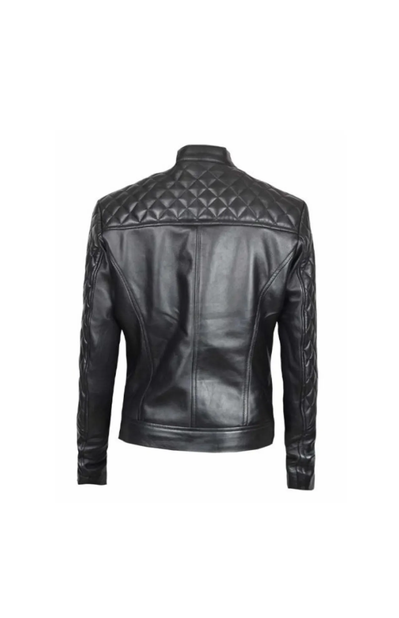 Women’s Slim Fit Quilted Leather Jacket