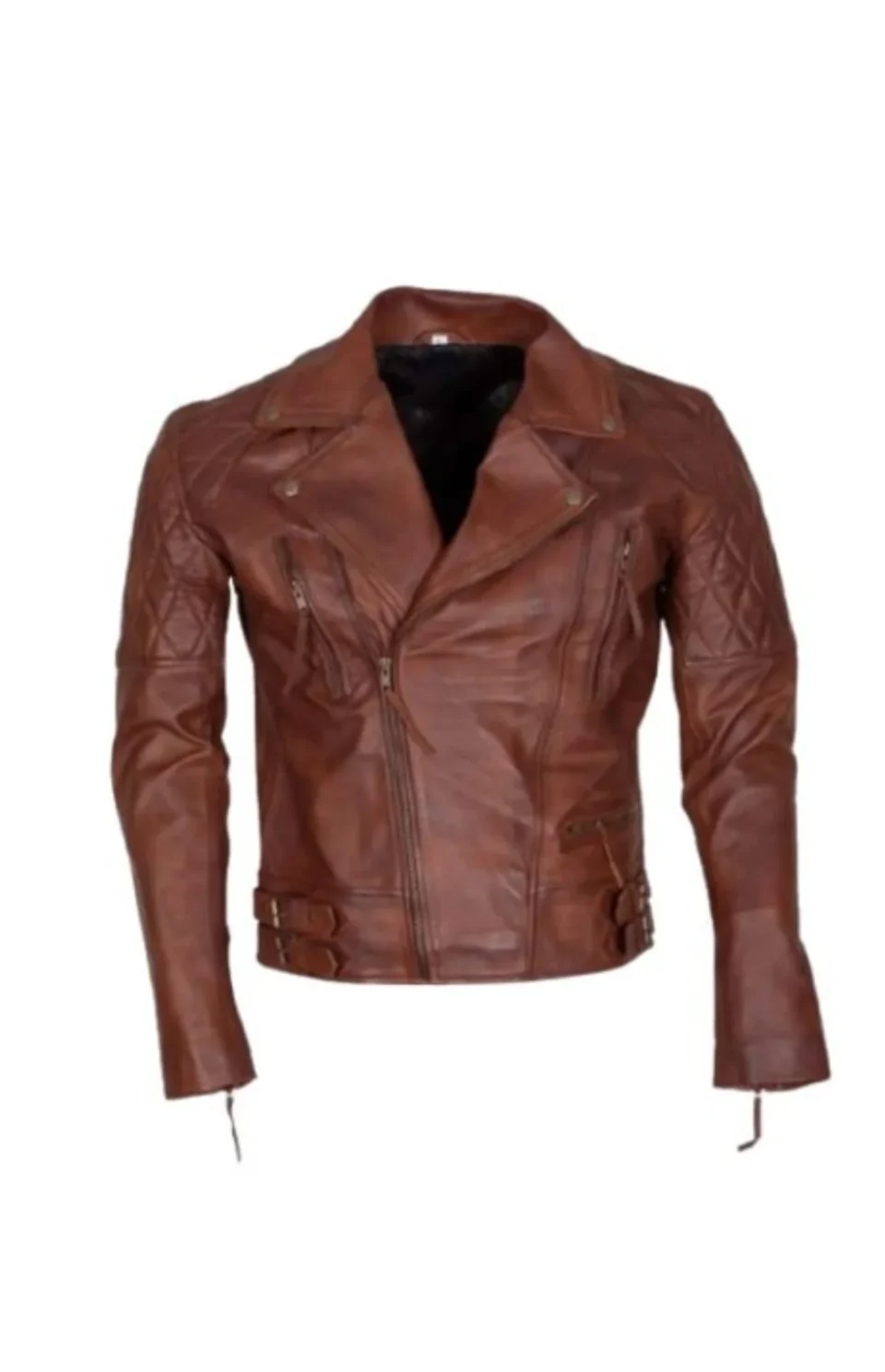 Womens Black Leather Motorcycle Jacket