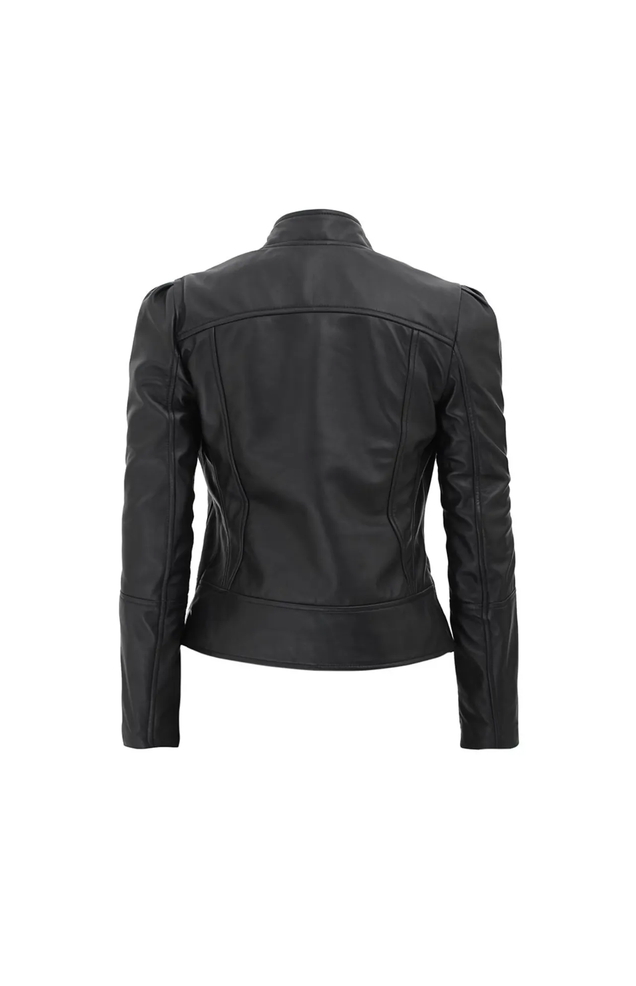 Women’s Slim Fit Black Leather Jacket
